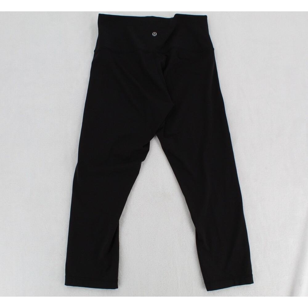 Lululemon Align Crop *21" Capri Leggings Black Size 8 Nylon Spandex Yoga Gym